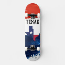 Texas Flagga Skateboard