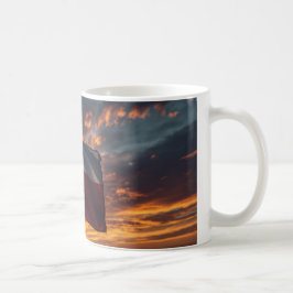 Texas Flagga Solnedgång Mug - Patriotisk Kaffe Kop Kaffemugg