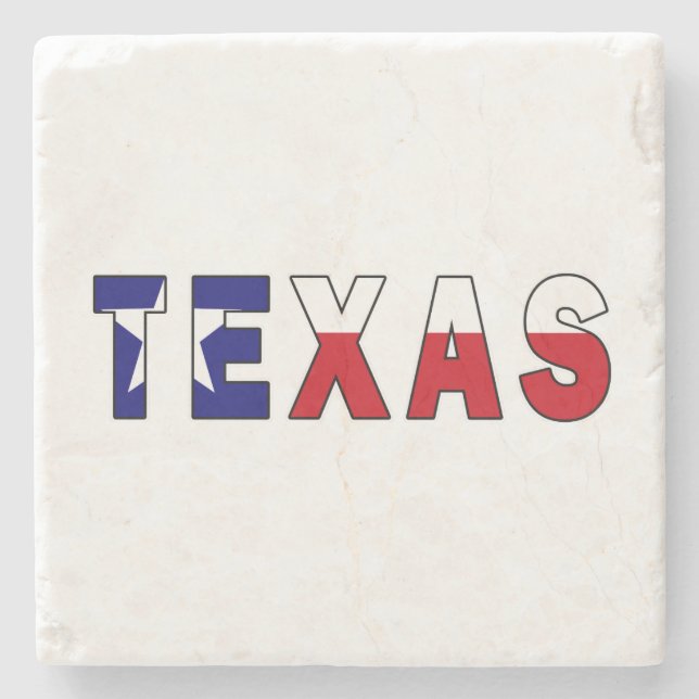 Texas Flagga Stenunderlägg (Framsidan)