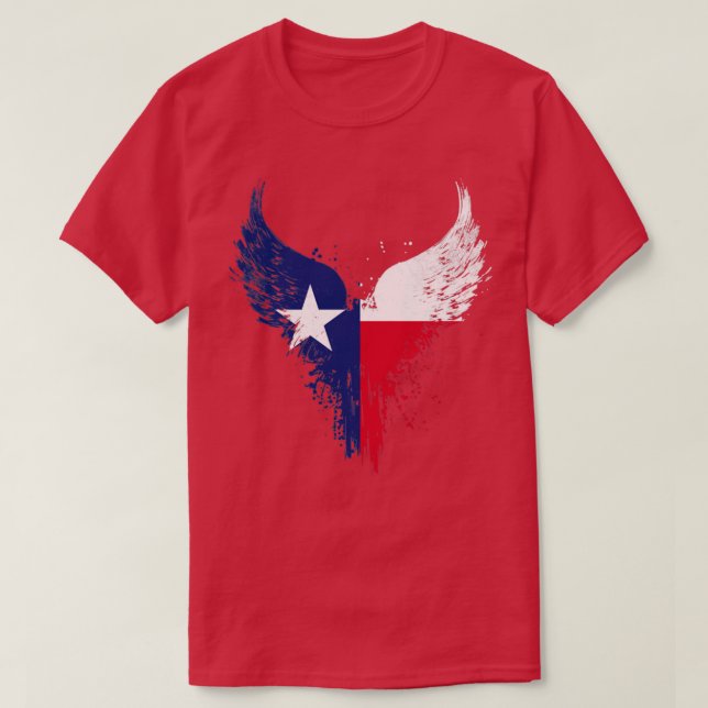 Texas Flagga T Shirt (Design framsida)