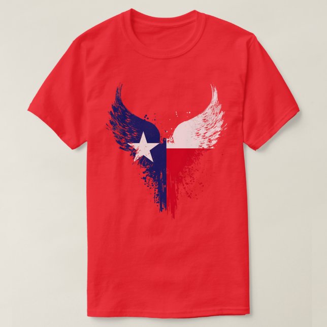 Texas Flagga T Shirt (Design framsida)
