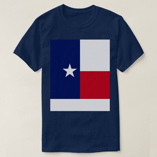 Texas Flagga T Shirt (Design framsida)