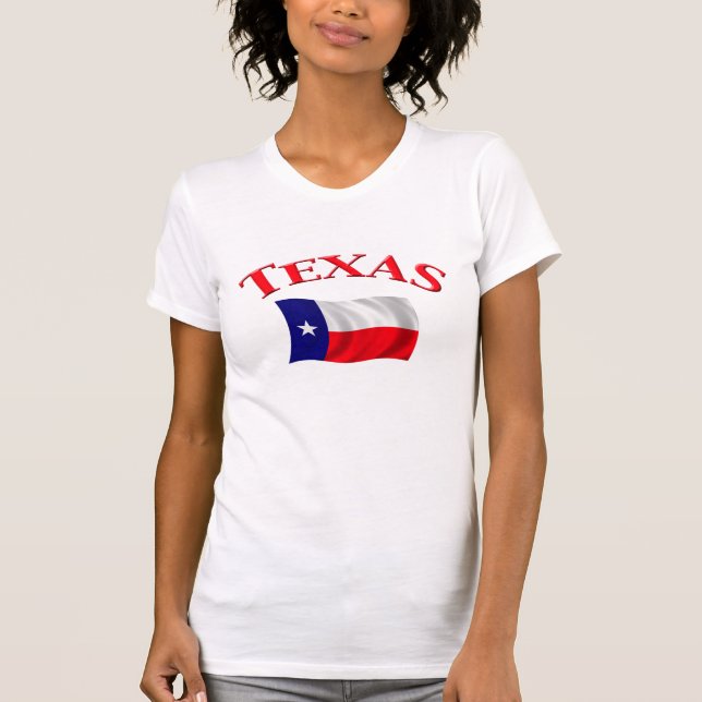 Texas flagga t-shirt (Framsida)