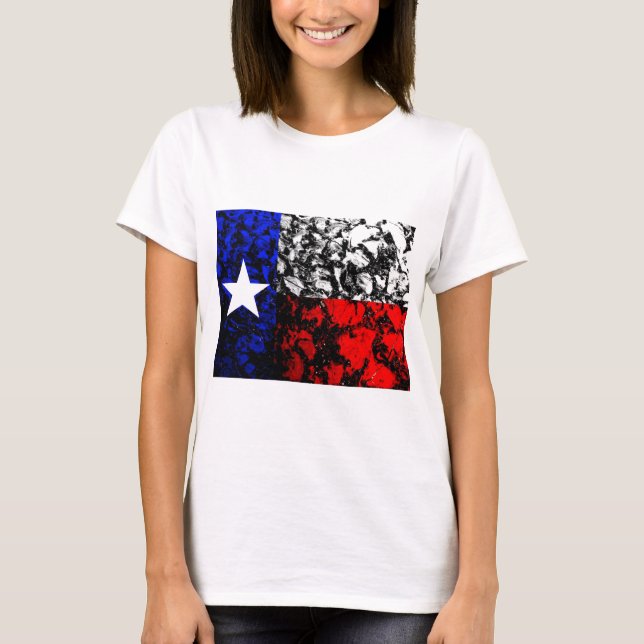 Texas flagga t-shirt (Framsida)