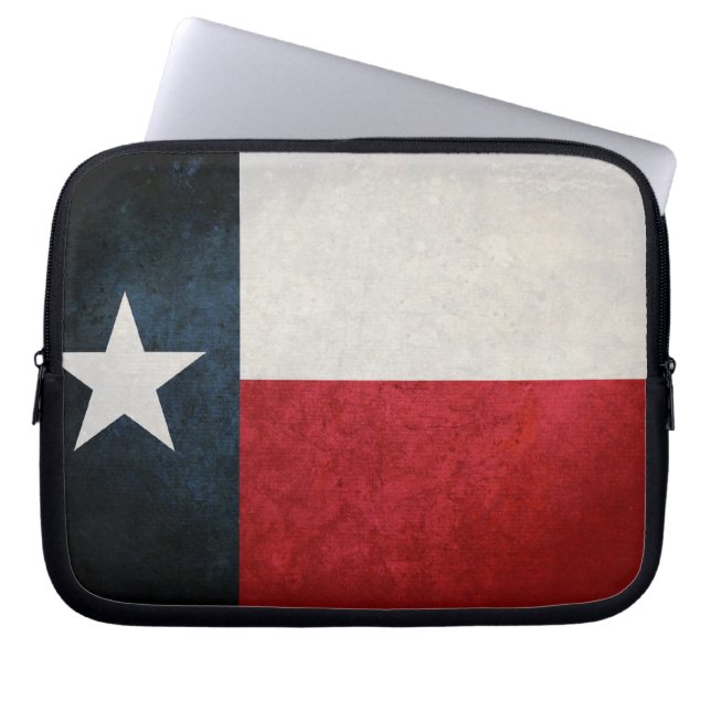 Texas Flagga; Texan; Laptop Sleeve (Framsidan)
