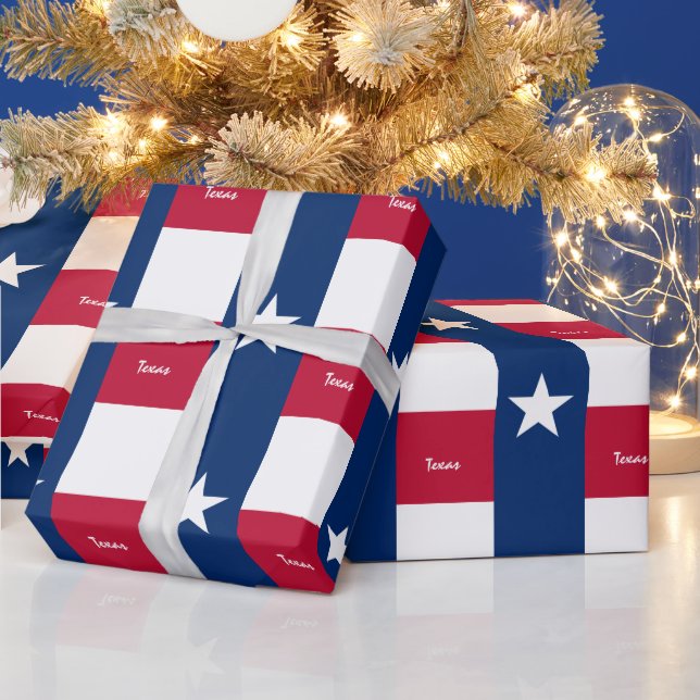 Texas Flagga & Texas gifts America /sportfantasts Presentpapper (Helgdagar)