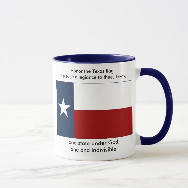 Texas flagga - Texas löfte Mugg (Höger)