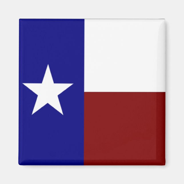 Texas: Flagga Texas Magnet (Framsidan)