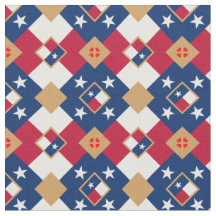 Texas Flagga & Texas Trendig Fabric/mode USA Tyg