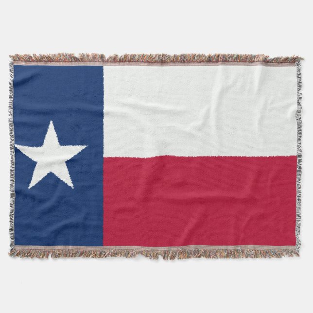Texas Flagga throw filt (Framsidan)