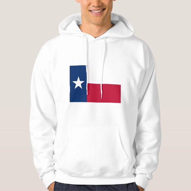 Texas flagga tröja med luva (Framsida)