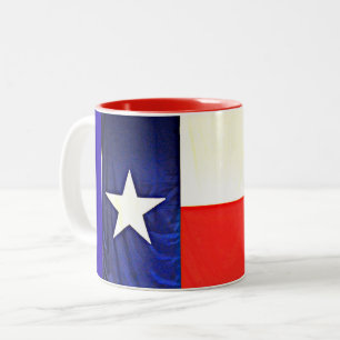 Texas flagga två tonar muggen Två-Tonad mugg