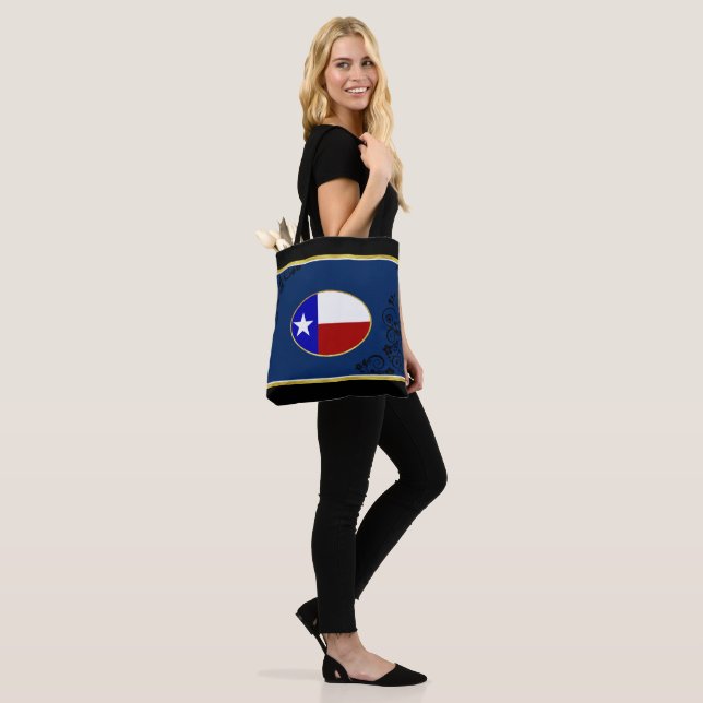Texas flagga tygkasse (På modell)