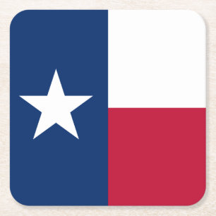 Texas flagga underlägg papper kvadrat