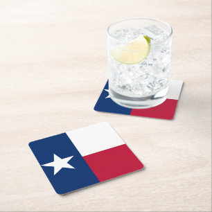 Texas flagga underlägg papper kvadrat