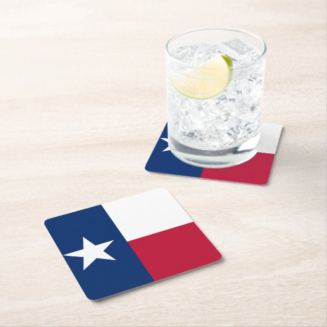 Texas flagga underlägg papper kvadrat (Insitu)
