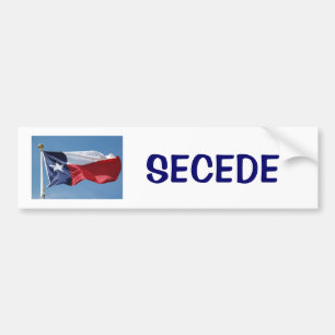 Texas-flagga UTTRÄDER UR Bildekal