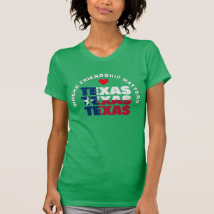 TEXAS FLAGGA Vänskap Unisex T Shirt