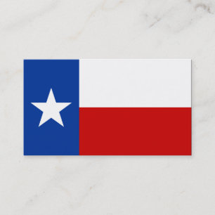 texas flagga visitkort