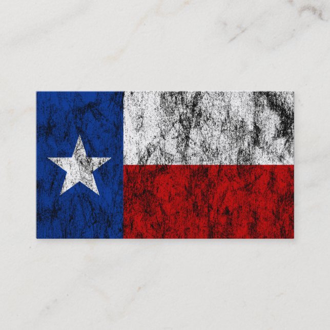 texas flagga visitkort (Framsida)