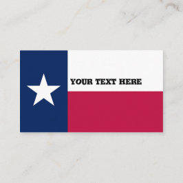 Texas Flagga Visitkort