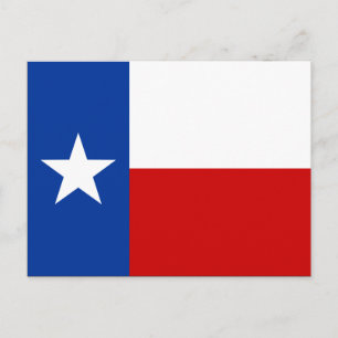texas flagga vykort