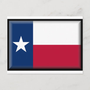 Texas Flagga Vykort