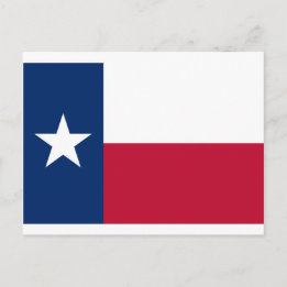 Texas flagga vykort