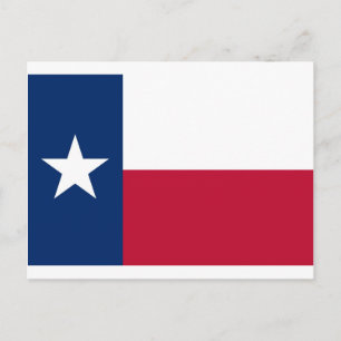 Texas flagga vykort
