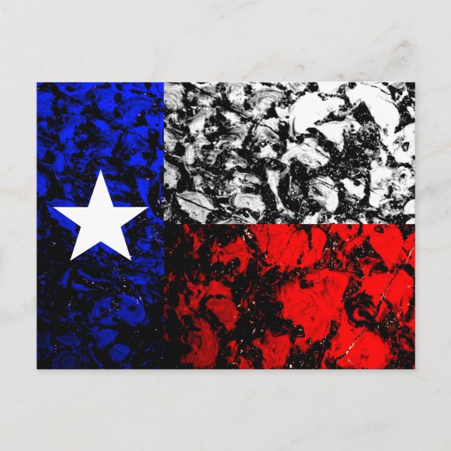 Texas Flagga Vykort (Framsida)