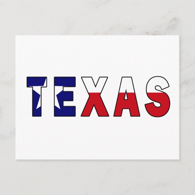Texas Flagga Vykort (Framsida)