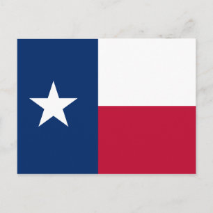 Texas Flagga Vykort