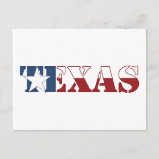 Texas flagga vykort