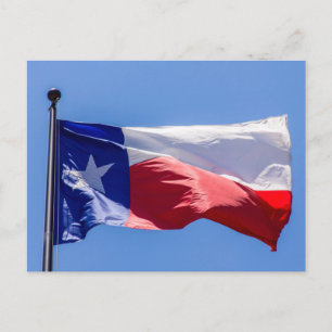 Texas flagga vykort