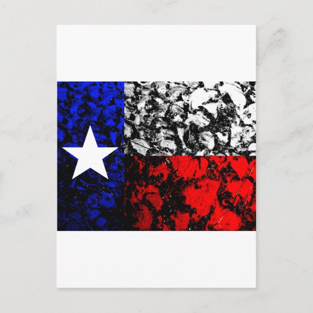 Texas Flagga Vykort (Framsida)