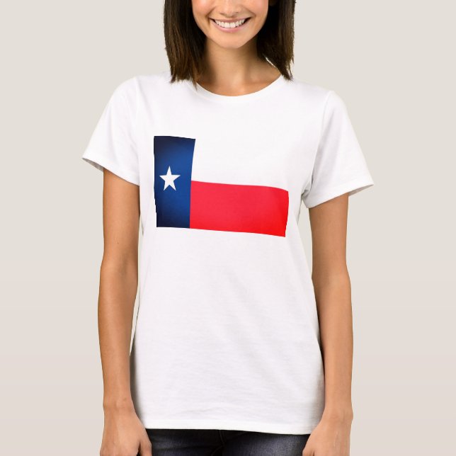 Texas Flagga Women's Tank Tee Shirt (Framsida)