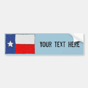 Texas flaggabildekal bildekal