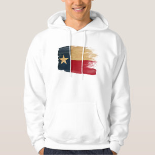 Texas flaggaHoodie Sweatshirt Med Luva