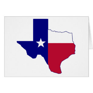 Texas flaggakarta hälsningskort