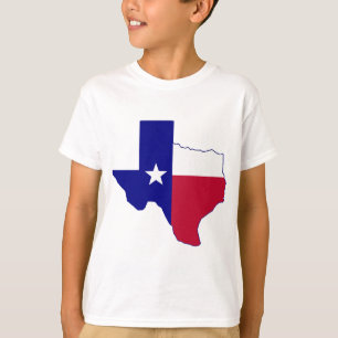 Texas flaggakarta t-shirt