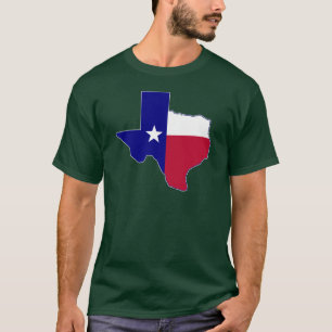 Texas flaggakarta t-shirt