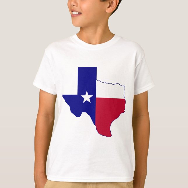 Texas flaggakarta tröja (Framsida)