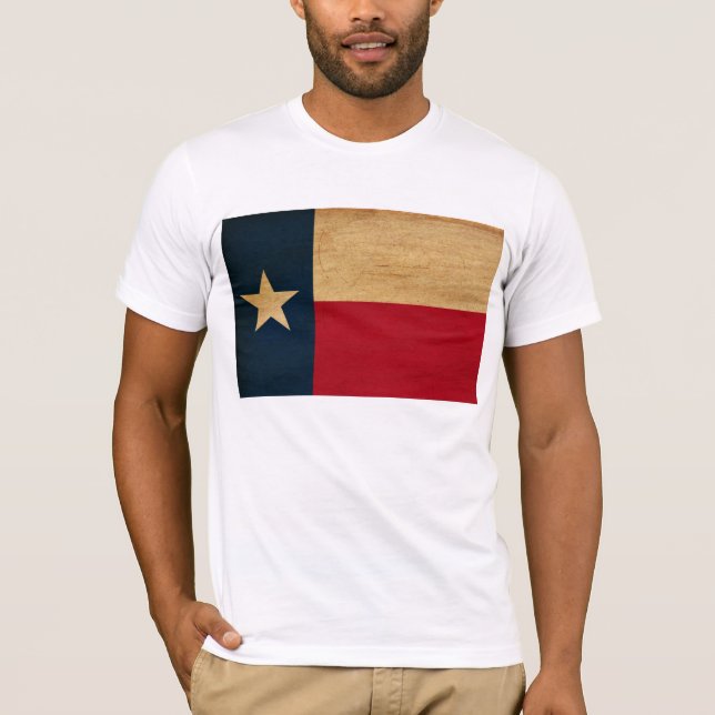 Texas flaggaT-tröja Tee Shirt (Framsida)