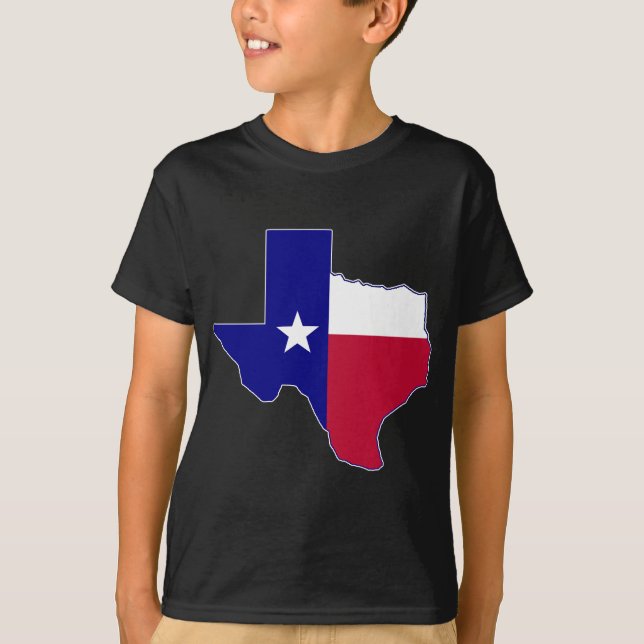 Texas flaggkarta tröja (Framsida)