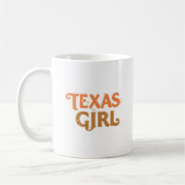 Texas Flicka Aprikos Teckensnitt Design  Kaffemugg