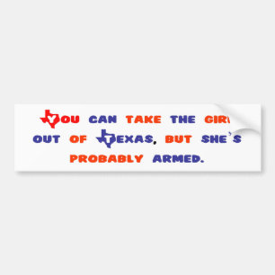 Texas flickabildekal bildekal