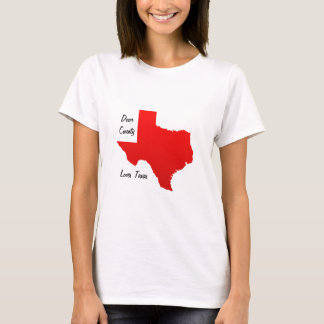 Texas flodlättnad från Door County T Shirt