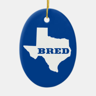 Texas födde upp julgransprydnad keramik