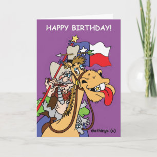 TEXAS FÖDELSEDAGKORT KORT