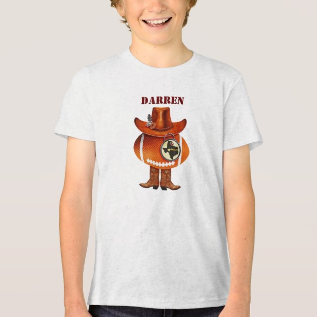 Texas Football Fläkt T Shirt (Framsida)